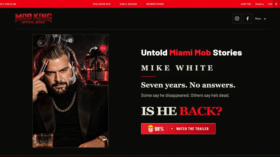 Homepage preview of MobKing