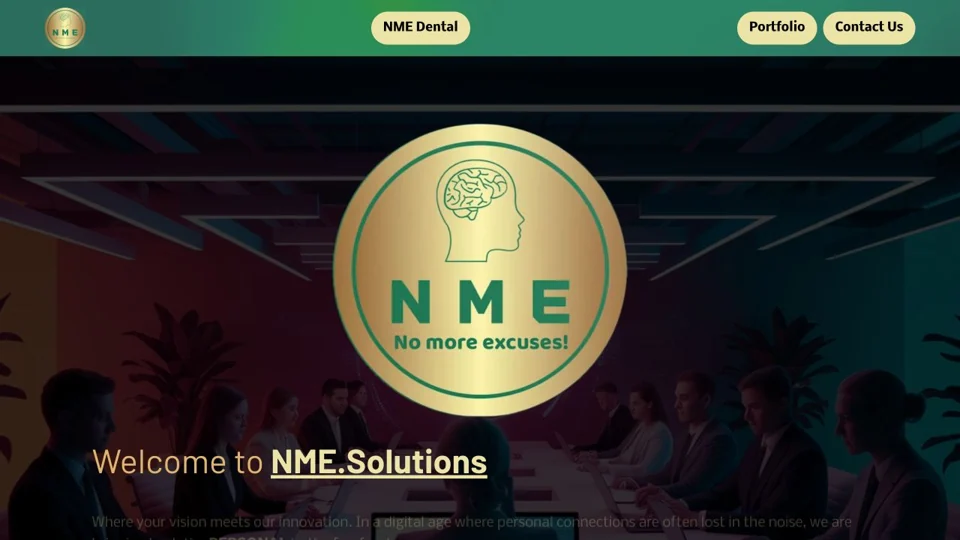 Homepage preview of NME Solutions