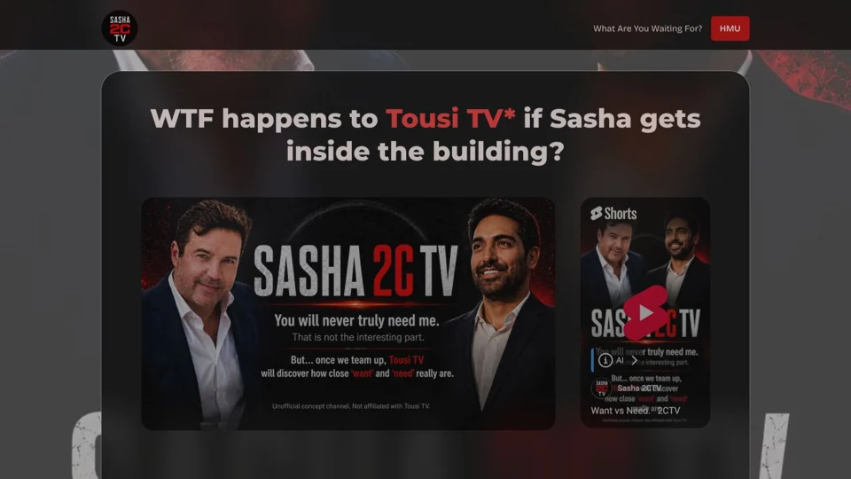 Homepage preview of Sasha2CTV